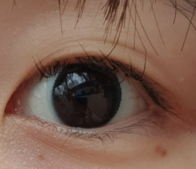 Bausch + Lomb Natural Pure Black (90p) colored contact lens, 12.6mm graphic diameter, Daily wear