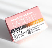Bausch + Lomb Lacelle Aurora Black (30p) colored contact lens, 13.0mm graphic diameter, Daily wear
