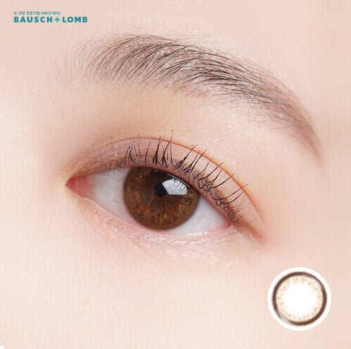 Bausch + Lomb Lacelle Bambi Brown (30p) colored contact lens, 12.7mm graphic diameter, Daily wear