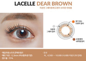 Bausch + Lomb Lacelle Deer Brown (30p) colored contact lens, 12.9mm graphic diameter, Daily wear