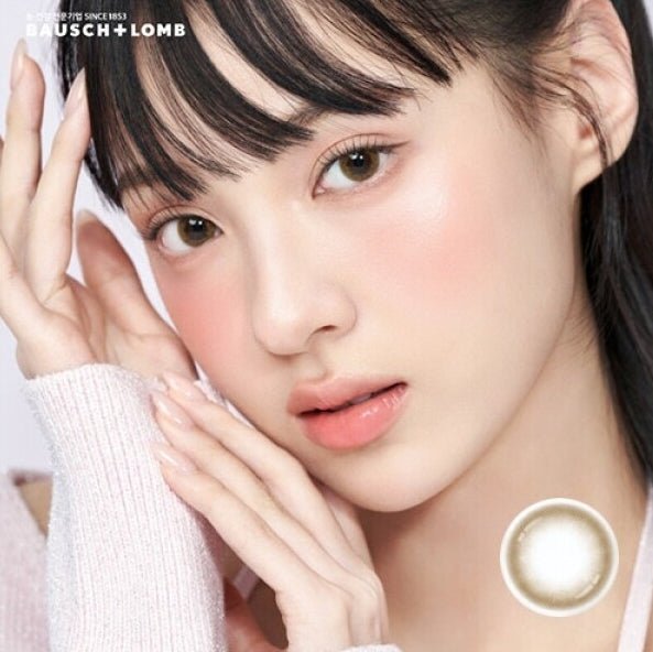Bausch + Lomb Lacelle Freedom Honey Choco (30p) colored contact lens, 12.9mm graphic diameter, Daily wear