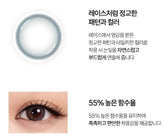 Bausch & Lomb Lacelle Luminous Gray (30p) colored contact lens, 12.7mm graphic diameter, Daily wear