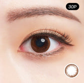 Bausch + Lomb Lacelle Twinkle Brown (30p) colored contact lens, 12.7mm graphic diameter, Daily wear