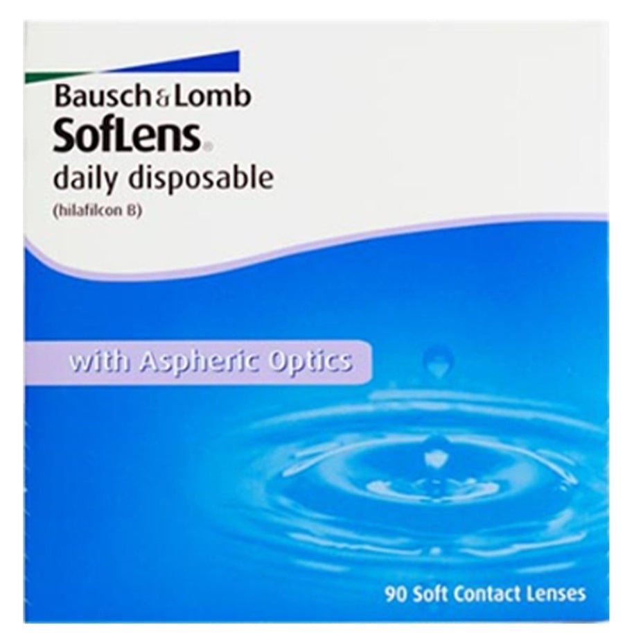 Bausch + Lomb SoftLens 90p+30p (120p) colored contact lens, 14.2mm graphic diameter, Daily wear