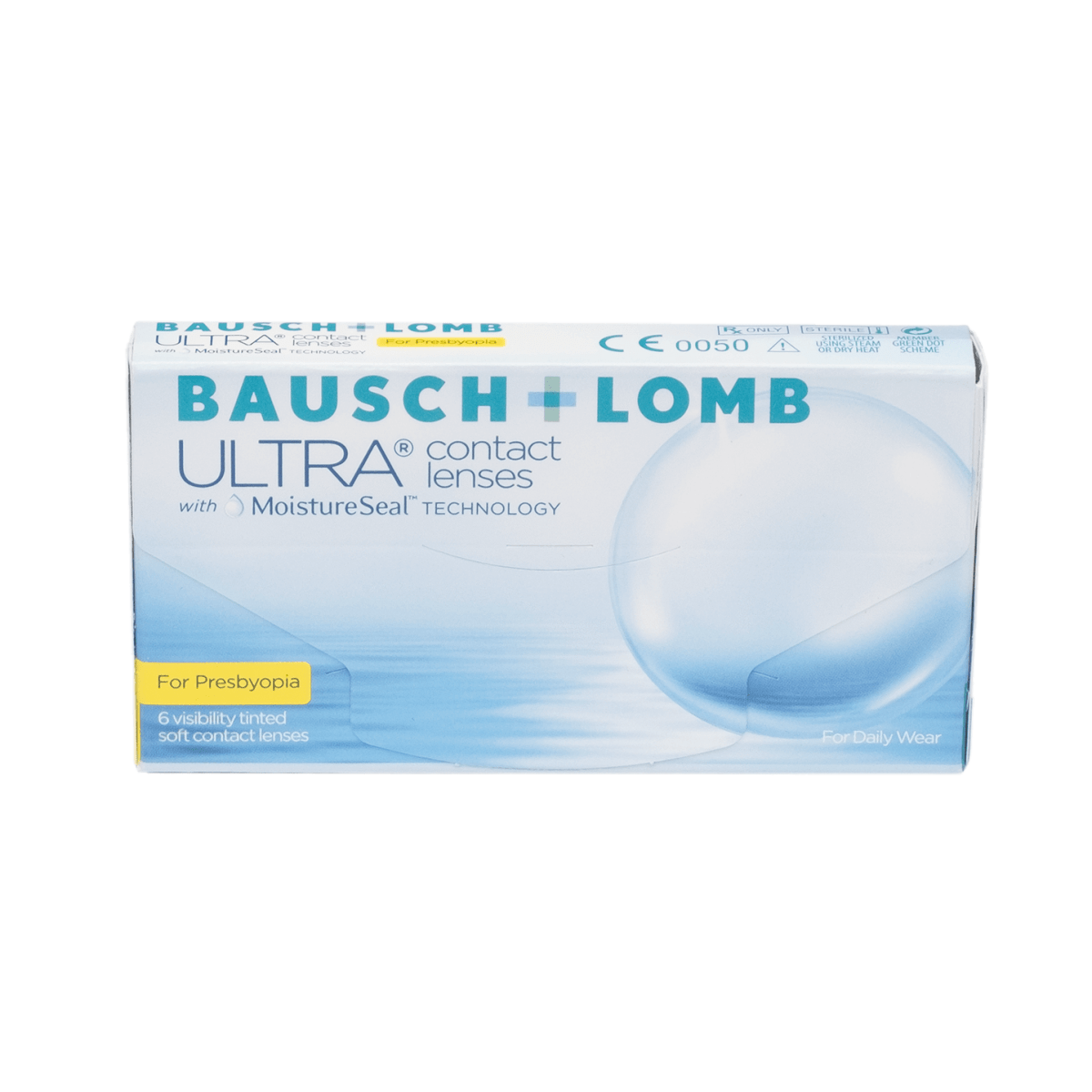 Bausch + Lomb ULTRA Multifocal Monthly (6p) — clear contact lens packaging