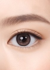 Clalen O2O2 Blending Rose Daily 13.0mm — close-up view of the contact lens on an eye