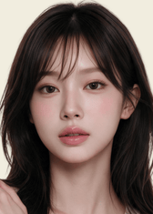 Clalen O2O2 Contour Brown Monthly 13.4mm — model portrait showing the contact lens look