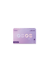 Clalen O2O2 M Grab Soo Clear Monthly — close-up view of the contact lens on an eye