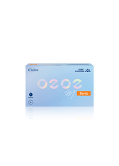 Clalen O2O2 Toric Clear Monthly — close-up view of the contact lens on an eye