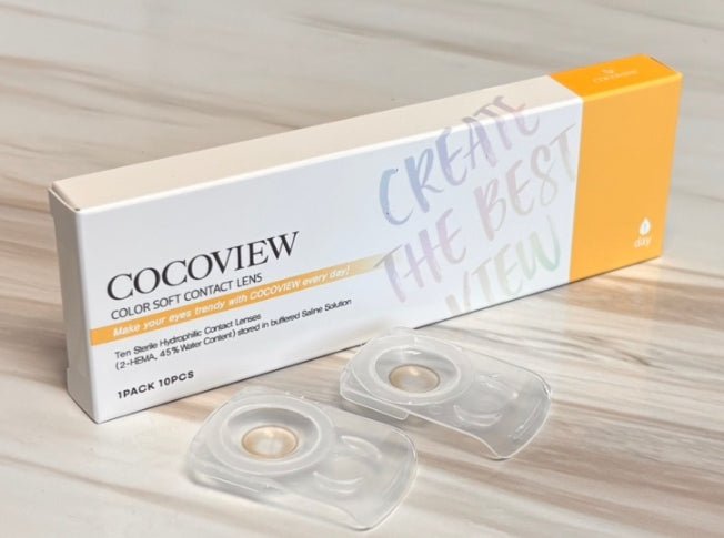 Cocoview Arti Olive Brown (10p) colored contact lens, 13.2mm graphic diameter, Daily wear