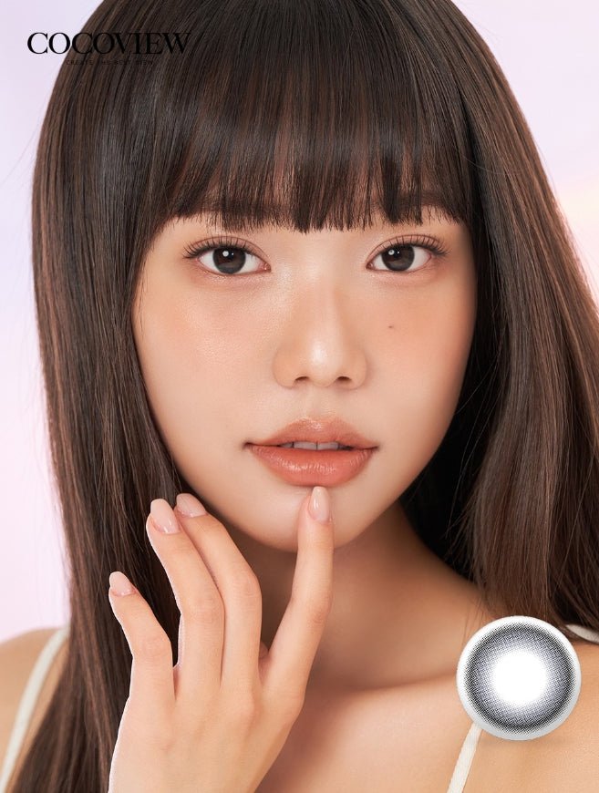 Cocoview Black Edge (10p) colored contact lens, 13.0mm graphic diameter, Daily wear