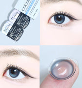 Cocoview Glow Blue (10p) colored contact lens, 13.3mm graphic diameter, Daily wear