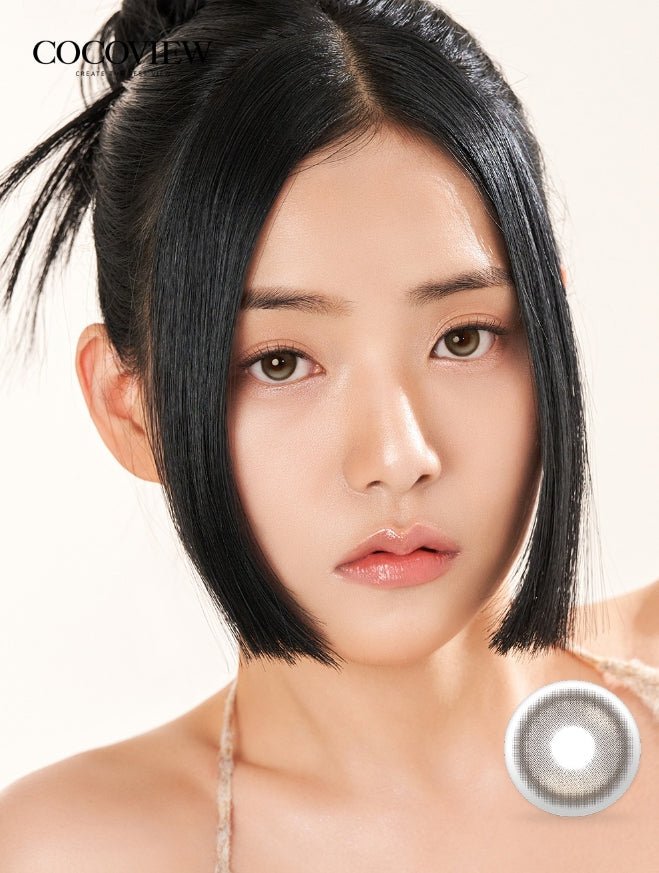 Cocoview Glow Brown (10p) colored contact lens, 13.3mm graphic diameter, Daily wear