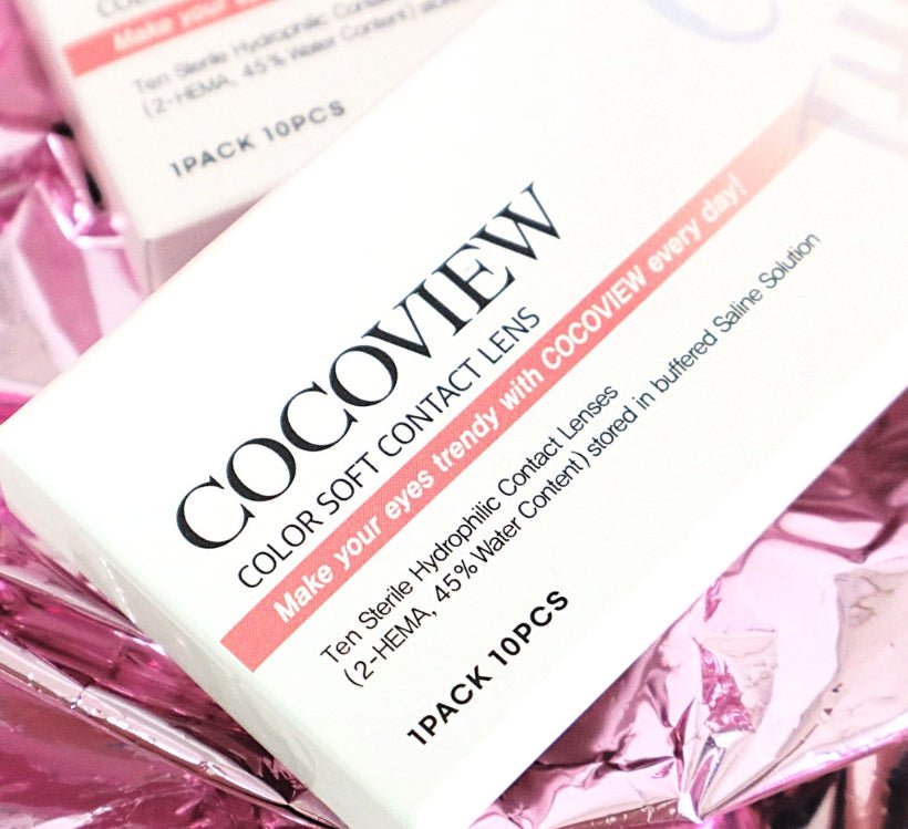 Cocoview Mauve Blue (10p) colored contact lens, 13.0mm graphic diameter, Daily wear