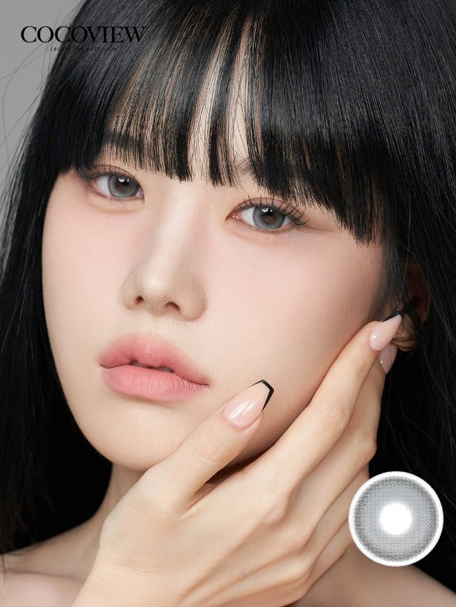 Cocoview Mauve Gray (10p) colored contact lens, 13.0mm graphic diameter, Daily wear