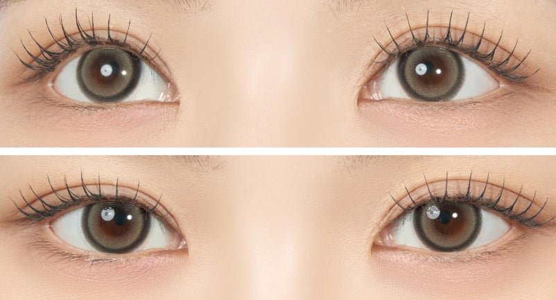 Cocoview Mellow Posey Brown colored contact lens, 13.4mm graphic diameter, Monthly wear