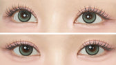 Cocoview Sylvia Green (10p) colored contact lens, 13.3mm graphic diameter, Daily wear
