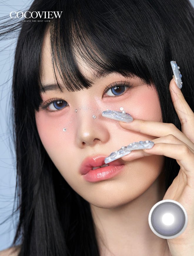 Cocoview Sylvia Violet (10p) colored contact lens, 13.3mm graphic diameter, Daily wear