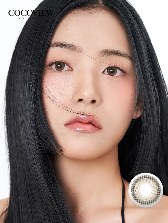 Cocoview Windy Brown (10p) colored contact lens, 13.3mm graphic diameter, Daily wear