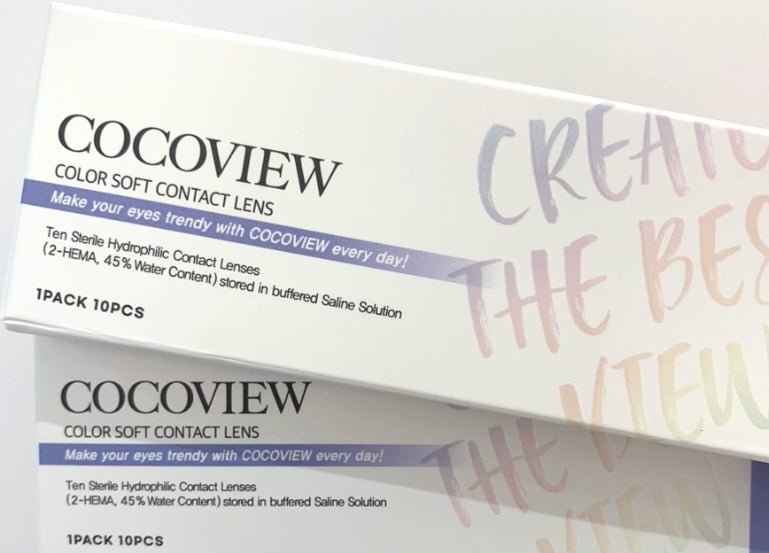 Cocoview Windy Brown (10p) colored contact lens, 13.3mm graphic diameter, Daily wear