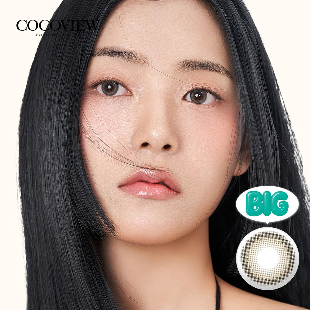 COCOVIEW Windy Brown and Gray mixed one-day contact lenses