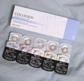 Cocoview Windy Gray (10p) colored contact lens, 13.3mm graphic diameter, Daily wear