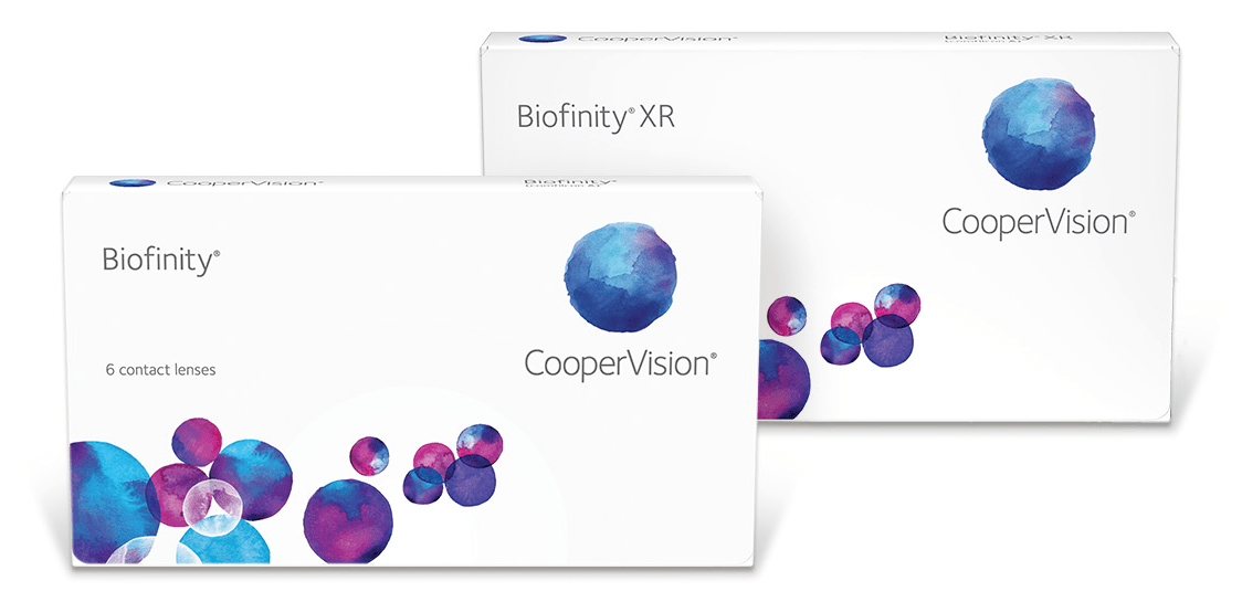 CooperVision Biofinity Monthly (6p) — clear contact lens packaging
