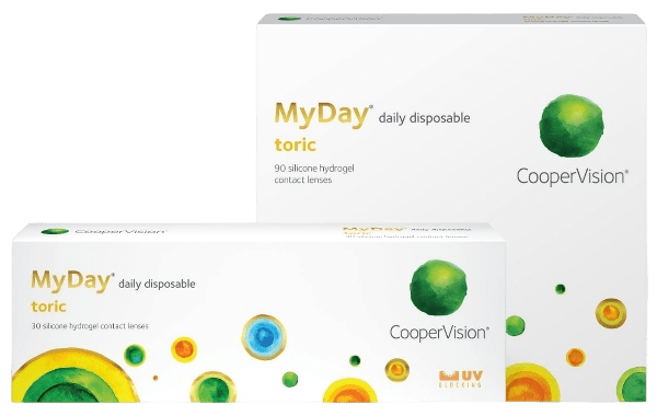 CooperVision MyDay toric Daily (30p) — clear contact lens packaging