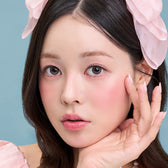 LensTown Romantea Jelly Brown - Korean campaign model wearing the lenses