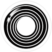 LensTown Eyetune Psycho Black contact lens pattern — lens-only design