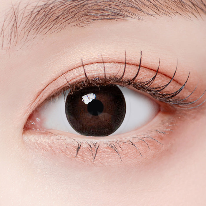 LensTown Smoky Black 3 months colored contact lenses - on-eye close-up