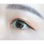 i-DOL Canna Roze Nude Brown — single-eye close-up showing the contact lens appearance