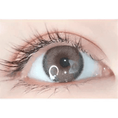 i-DOL Canna Roze Nude Brown — single-eye close-up showing the contact lens appearance