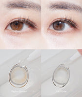 i-DOL Yurial Max Earl Gray colored contact lens, 13.3mm graphic diameter, Monthly wear