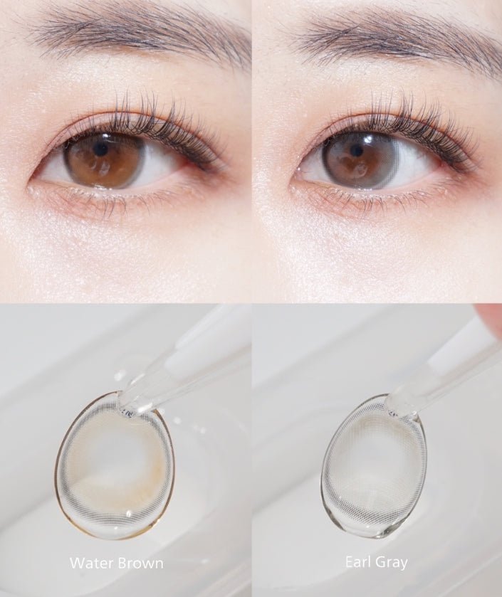 i-DOL Yurial Max Earl Gray colored contact lens, 13.3mm graphic diameter, Monthly wear