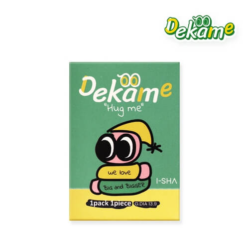 I-SHA Dekame Hug Me Taupe Choco colored contact lens, 13.9mm graphic diameter, Monthly wear