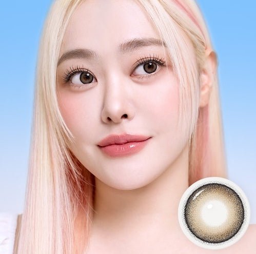 I-SHA Dekame Look At Me Brown (10p) colored contact lens, 13.6mm graphic diameter, Daily wear