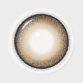 I-SHA Dekame Look At Me Brown colored contact lens, 13.6mm graphic diameter, Monthly wear
