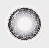 I-SHA Dekame Look At Me Gray colored contact lens, 13.6mm graphic diameter, Monthly wear