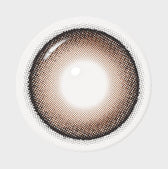 I-SHA Dekame Look At Me Sand Choco colored contact lens, 13.6mm graphic diameter, Monthly wear