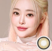 I-SHA Dekame Love Me Cashewnut Brown (10p) colored contact lens, 13.6mm graphic diameter, Daily wear