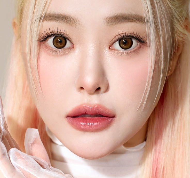 I-SHA Dekame Love Me Cashewnut Brown (10p) colored contact lens, 13.6mm graphic diameter, Daily wear