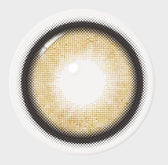 I-SHA Dekame Love Me Cashewnut Brown colored contact lens, 13.6mm graphic diameter, Monthly wear