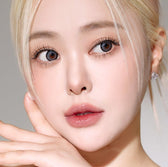 I-SHA Dekame Love Me Gray colored contact lens, 13.6mm graphic diameter, Monthly wear