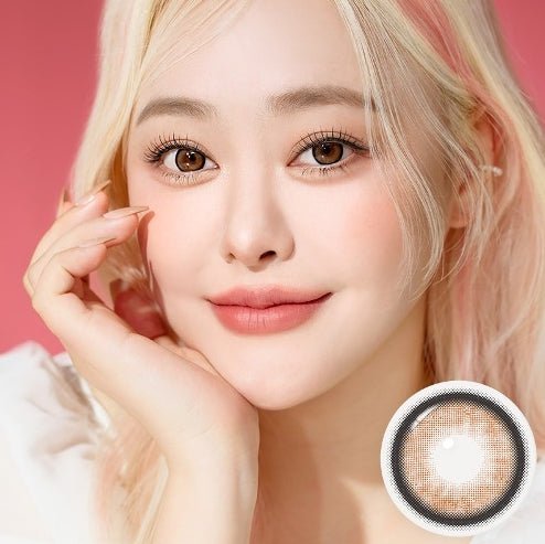 I-SHA Dekame Love Me Toffeenut Choco (10p) colored contact lens, 13.6mm graphic diameter, Daily wear