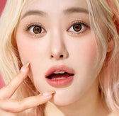 I-SHA Dekame Love Me Toffeenut Choco colored contact lens, 13.6mm graphic diameter, Monthly wear