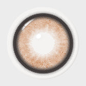 I-SHA Dekame Love Me Toffeenut Choco colored contact lens, 13.6mm graphic diameter, Monthly wear