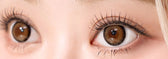 I-SHA Dekame Love Me Toffeenut Choco colored contact lens, 13.6mm graphic diameter, Monthly wear