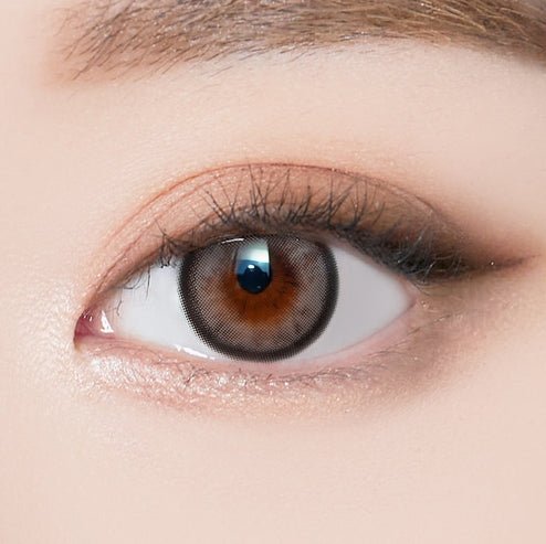 I-SHA Molton Ash Brown (10p) colored contact lens, 13.1mm graphic diameter, Daily wear