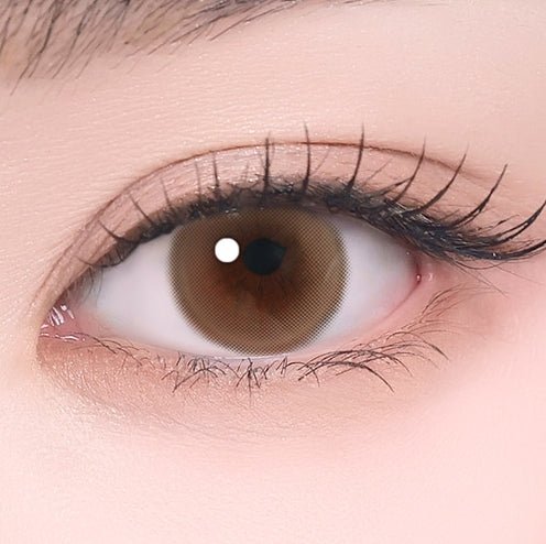 I-SHA Oriana Ariel Brown (10p) colored contact lens, 12.8mm graphic diameter, Daily wear